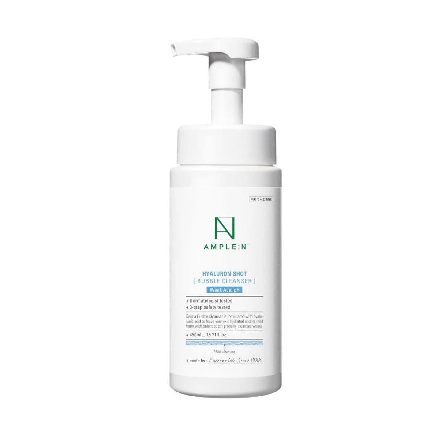 Limpiador Facial Espumoso Amplen Ácido Hialurónico 450ml