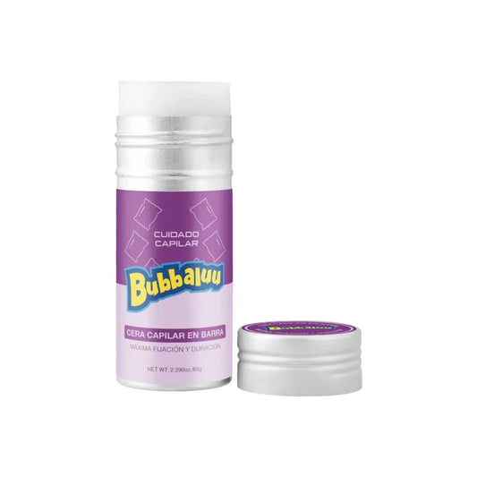 Barra De Cera Fijadora Para Cabello Bubbaluu Aroma uva y frutilla