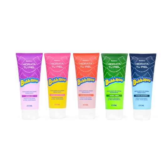 Pack Mayorista 5 exfoliantes Bubbaluu