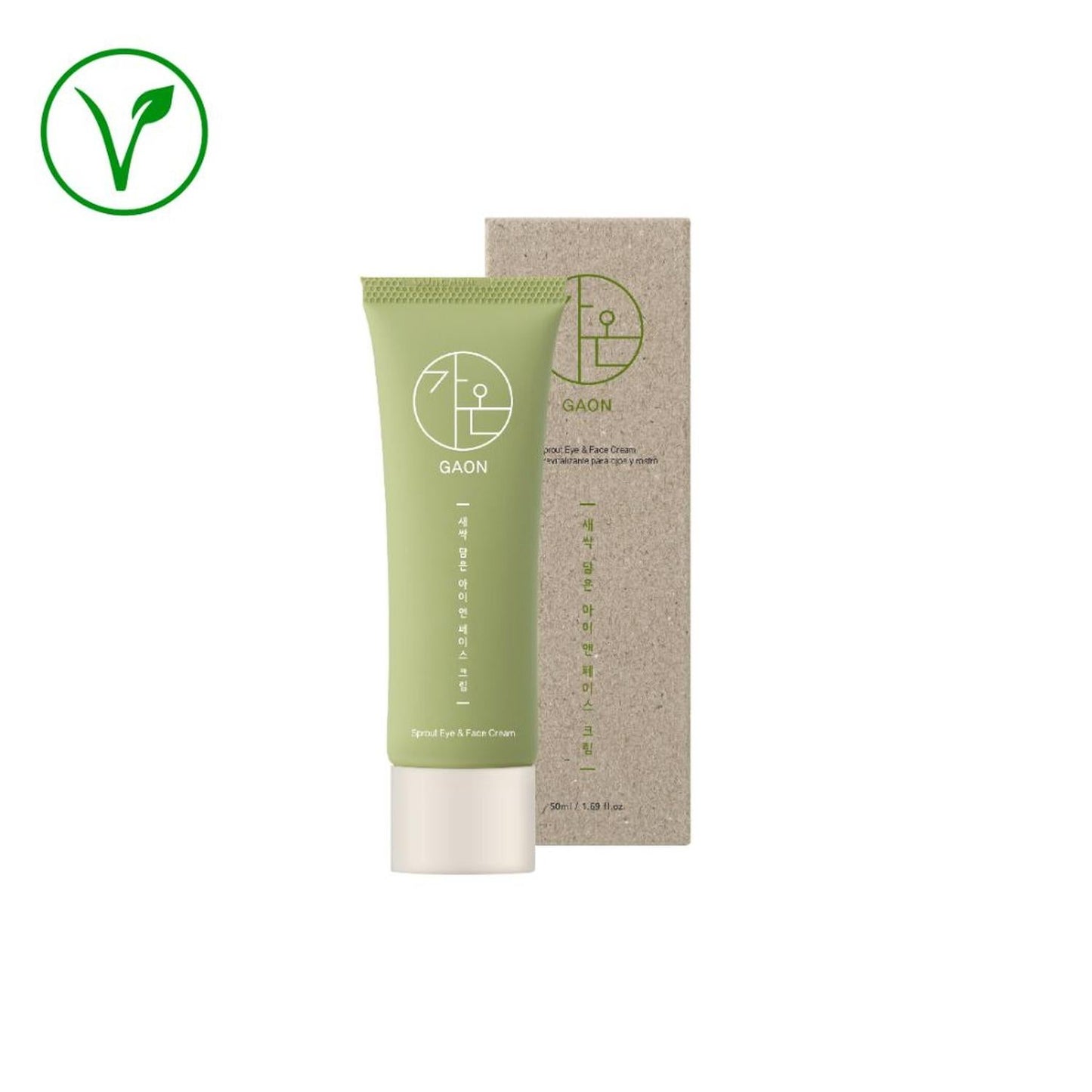 Crema  Hidratante Antioxidante y Contorno de Ojos Vegana Gaon 50ml