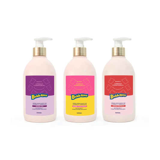 Cremas Corporales Hidratantes Bubbaluu – 3 Aromas