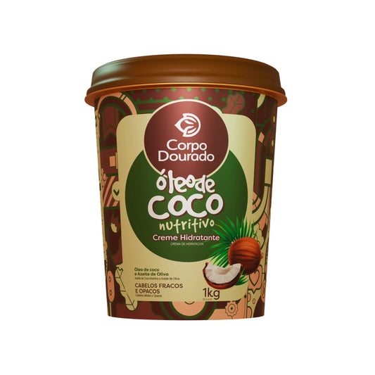 Mascarilla Capilar Oleo De Coco 1000gr - Corpo Dourado