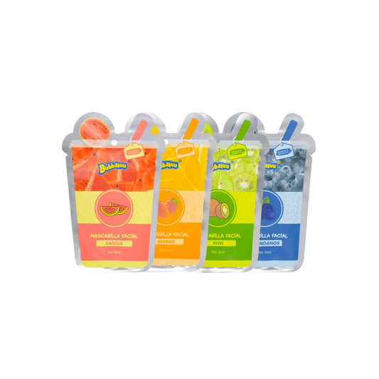 Pack 4 Mascarillas Faciales Bubbaluu – Oferta Especial